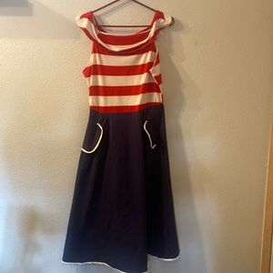 Blue Enchantress | Dresses | Blue Enchantress Red White And Blue Off The  Shoulder Dress Size Medium | Poshmark